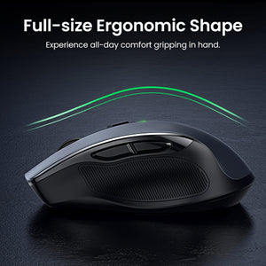 2.4GHz Wireless Silent Modern Optical Mouse Adjustable 4000 DPI Ergonomic Design