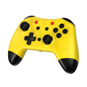Yellow Wireless Pro Controller Vibration NFC Macro Turbo Switch