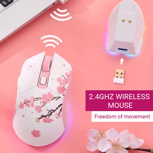 2.4Ghz Wireless Mouse Micro Switch RGB 10000 DPI TWS