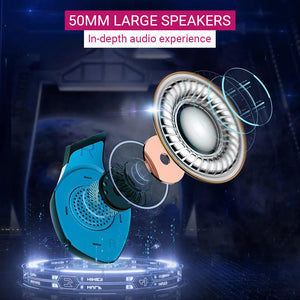 3D Stereo Modern Gaming Headset Microphone 3.5mm Jack USB 50mm Speaker