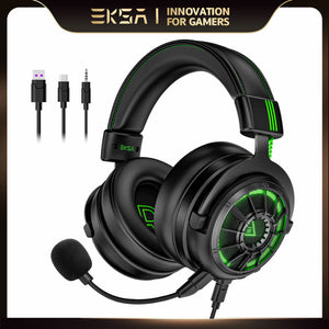 7.1 Surround Sound Headset Microphone Noise Canceling LED