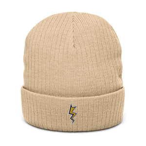 Beige Dubsnatch Fam Thunderbolt Beanie