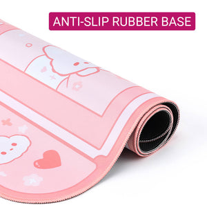 Big Rabbit Ear Mouse Mat Anti-Slip Rubber Base