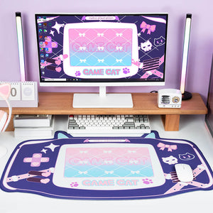 Big Spooky Neko Mouse Mat Non Slip Gamer Setup