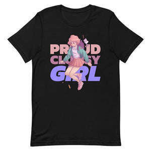 Black Proud Clumsy Girl Shirt Urban Modern Lass