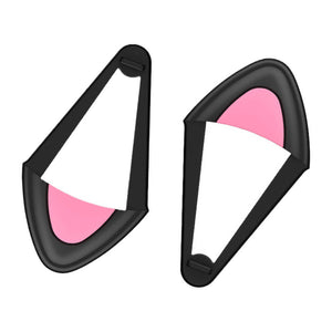 Black Removable Pair Cat Ear Headphones Attachment Detachable