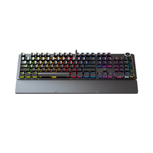 Black RGB Mechanical Keyboard Gamer Macro Wrist Rest