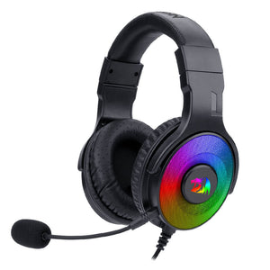 Black 7.1 Surround Sound Over-Ear Headset Mic RGB USB