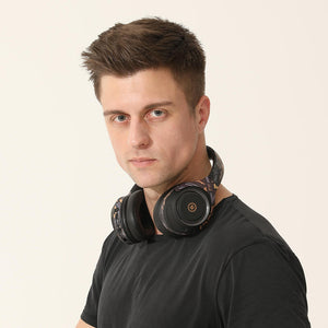 Black Wireless Cartoon Art Headset Microphone HiFi RGB Boy