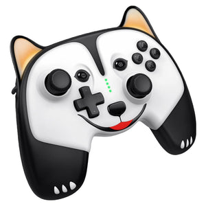 Black Wireless Puppy Ear Controller Vibration Macro Turbo Switch