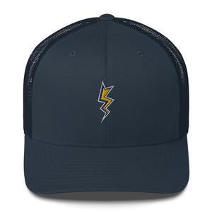 Blue Dubsnatch Fam Lightning Trucker Cap Front