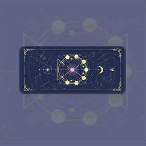 Blue Large Sand Time Spell Mouse Pad Non-Slip