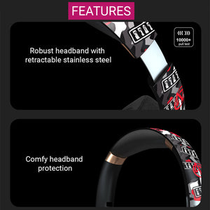 Bluetooth 5.0 Cartoon Graffiti Headphones Noise Reduction Features