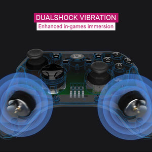 Bluetooth 5.0 Fighter Gamer Controller Dualshock Vibration Switch PC Phone