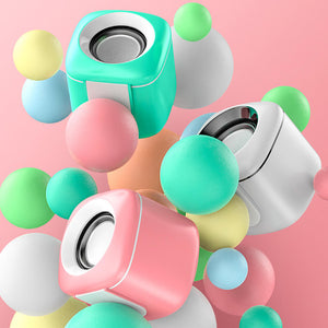 Cute Mini Speakers Stereo 3.5mm AUX USB Picture