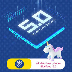 Cute Unicorn Headphones Wireless RGB Kids BlueTooth 5.0