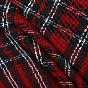 Double Layer Lace Lolita Pleated Skirt Scottish Style Soft Texture