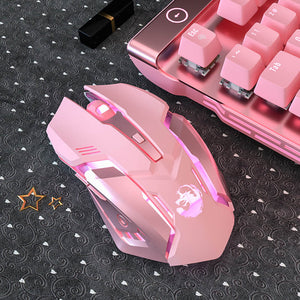 Eagle Mouse Wireless 2400 DPI Backlight Girly Design