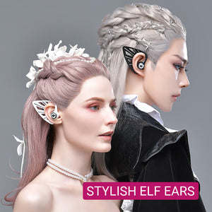 Stylish Elf Ear Earbuds Microphone Wireless RGB