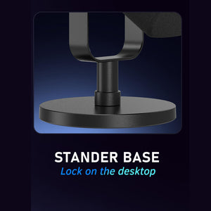 Flowing RGB Cardioid Microphone Mute Button USB XLR Stander Base