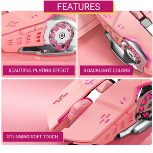 Girly Mouse Optical 3200 DPI USB Backlight Features