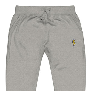 Gray Dubsnatch Fam Lightning Sweatpants Front View
