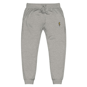 Gray Dubsnatch Fam Lightning Sweatpants Full Front View