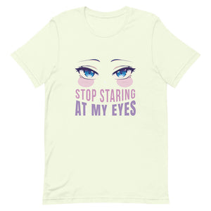 Green Beautiful Staring Blue Eyes Shirt Y2k Girl Style