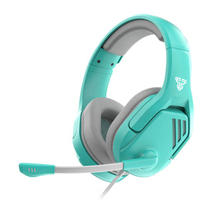 Green Modern Over-Ear Gaming Headset Mic Stereo 3.5mm Jack