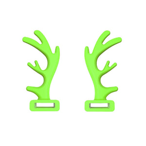 Green Removable Pair Deer Antler Headphones Attachment