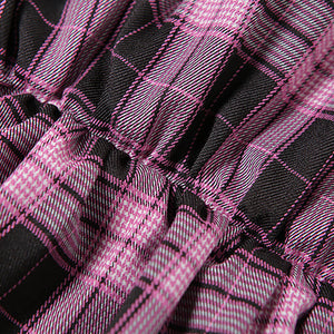 High-Waist Egirl Lace Pleated Skirt Cyber Lolita Soft Material