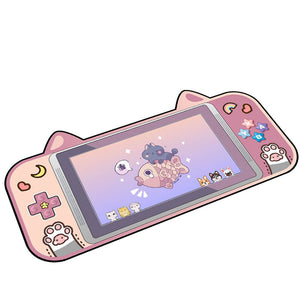 Large Cartoon Kitty Mouse Pad Non-Slip