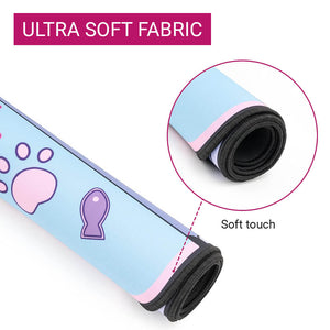 Large Cat Emoji Mouse Pad Anti-Slip Soft Fabric