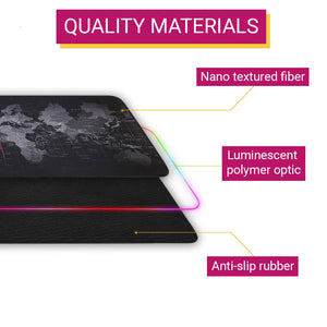 Large World Map Mouse Pad Backlight Waterproof Quality Materials