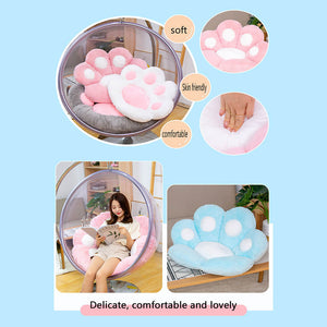 Lovely Pastel Cat Paw Backrest Cushion Features
