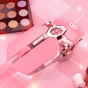 Mechanical Mouse Macro 3200 DPI Quiet Backlight Girly