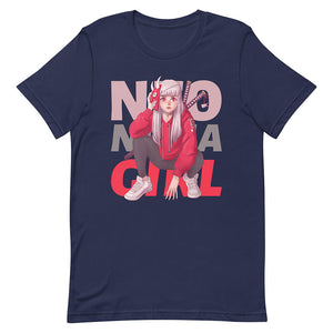 Midnight Blue Neo Ninja Girl Shirt Urban Modern Shinobi