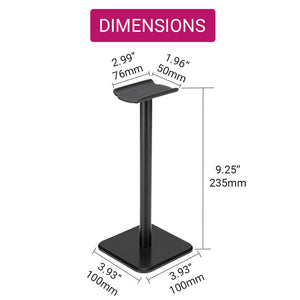 Minimalist Headphones Stand Alloy Aluminum Dimensions