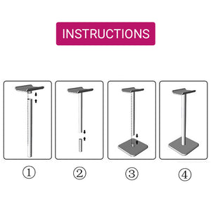 Minimalist Headphones Stand Alloy Aluminum Instructions