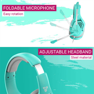 Modern Over-Ear Gaming Headset Mic Stereo 3.5mm Jack Features