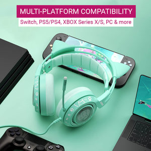 Neko Ear Headset Microphone In-Line Volume Control 3.5mm Jack Multi-Platform Compatibility