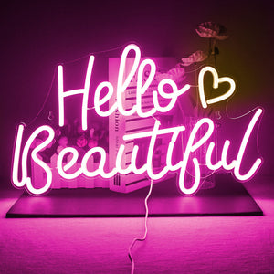 Pink Beautiful Woman Neon Sign LED Light