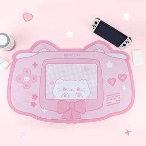 Pink Big Meow Console Mouse Mat Anti-Slip Desk