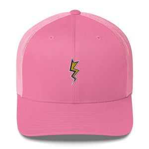 Pink Dubsnatch Fam Lightning Trucker Cap Front