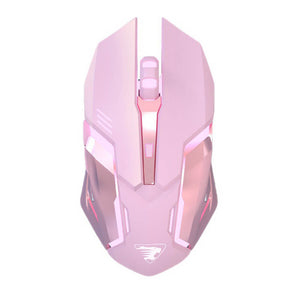 Pink Eagle Mouse Wireless 1600 DPI Backlight