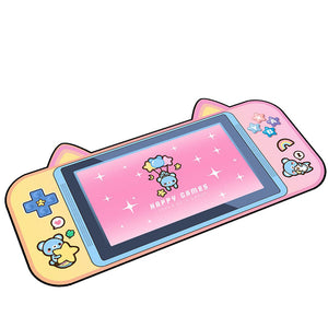 Pink Large Flying Bear Mouse Pad Non-Slip