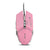 Pink Metal Mouse Girly 3200 DPI USB Backlight
