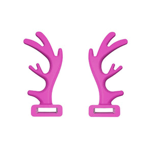 Pink Removable Pair Deer Antler Headphones Attachment