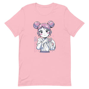 Pink Two Pom Pom UwU Girl Shirt Heart Hands