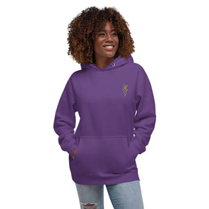 Purple Dubsnatch Fam Lightning Hoodie Front Girl